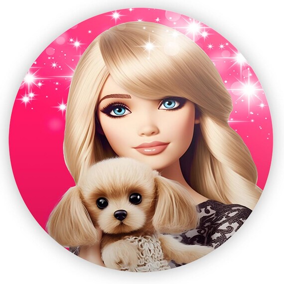 Cartoon dolls Inspired Round Backdrop | Round Backdrop Cover | Photo Photography Background