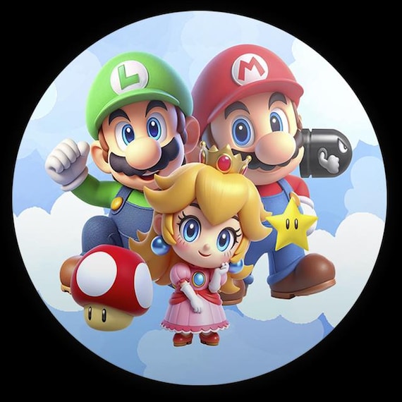Cartoon games Inspired Round Backdrop | Round Backdrop Cover | Photo Photography Background