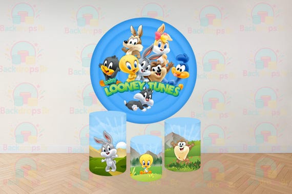 Cartoon Baby Inspired Round Backdrop Cylinders Cover Round Backdrop Cover Photo Photography Background