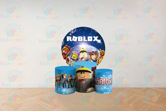 Cartoon Games Inspired Round Backdrop Cylinders Cover Round Backdrop Cover Photo Photography Background