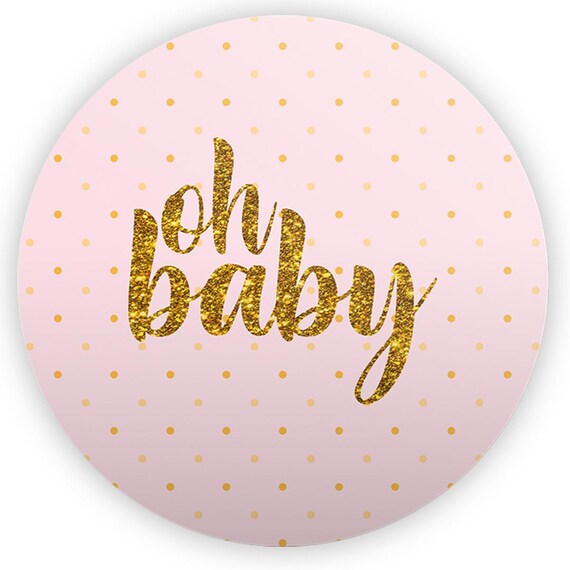 oh baby Inspired Round Backdrop | Round Backdrop Cover | Photo Photography Background