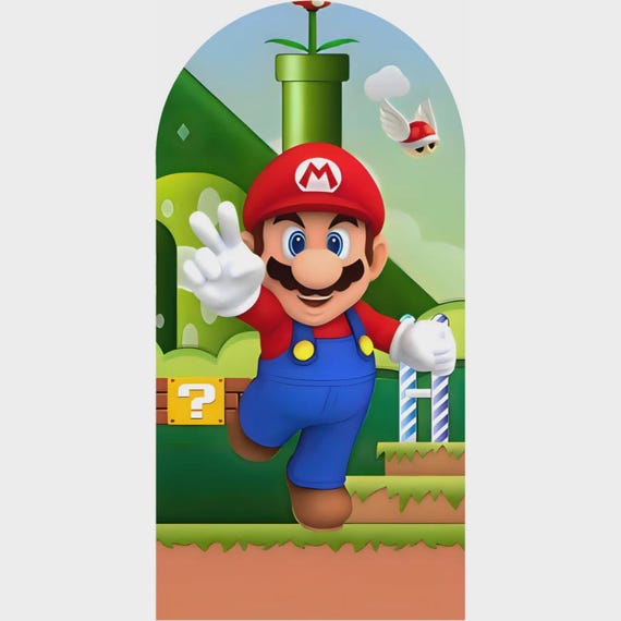 Brothers games Arch Backdrop for Birthday Party| Arch Backdrop|Photo Backdrop