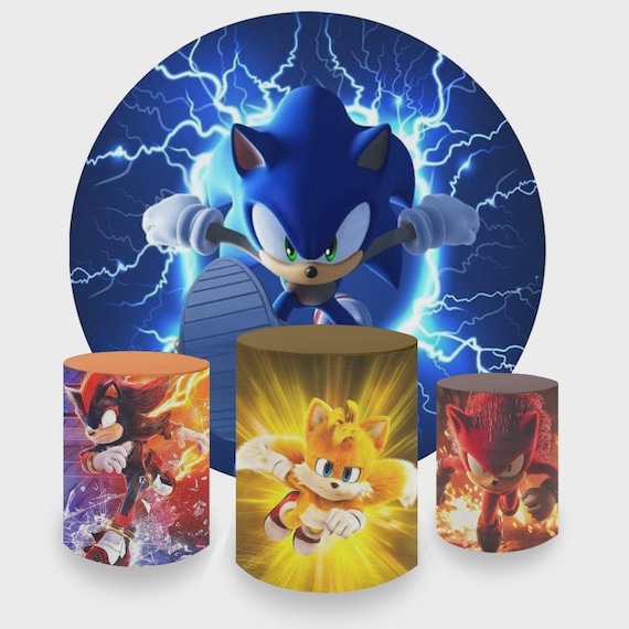 Cartoon Game Inspired Round Backdrop Cylinders Cover Round Backdrop Cover Photo Photography Background