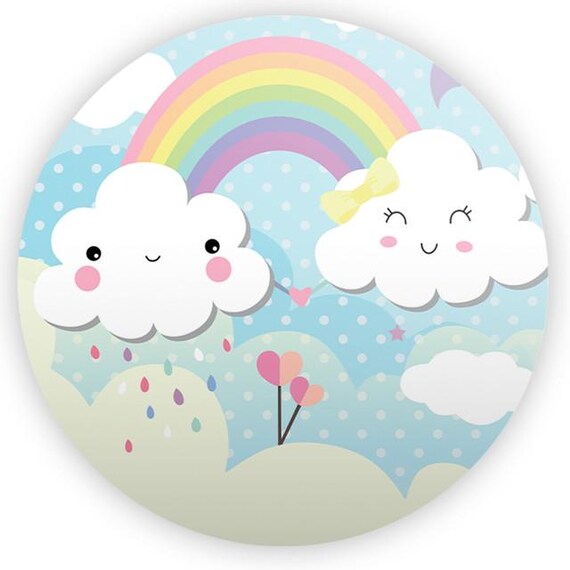 Rain of love Inspired Round Backdrop | Round Backdrop Cover | Photo Photography Background