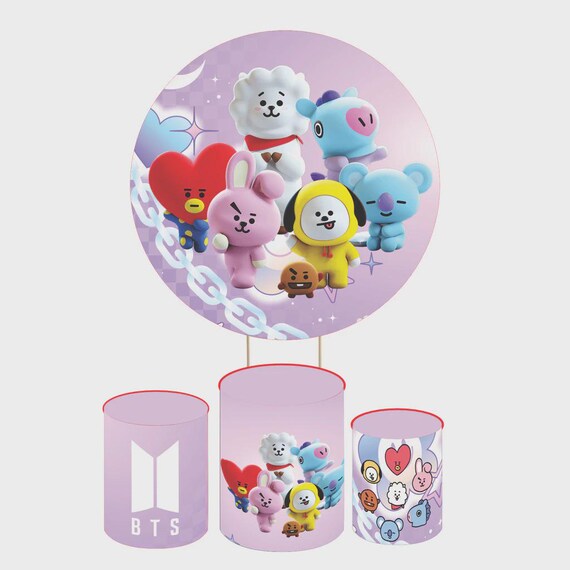 BTS Round Backdrop Cylinders Cover Round Backdrop Cover Photo Photography Background
