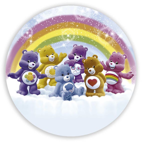 Cartoon bears Inspired Round Backdrop | Round Backdrop Cover | Photo Photography Background