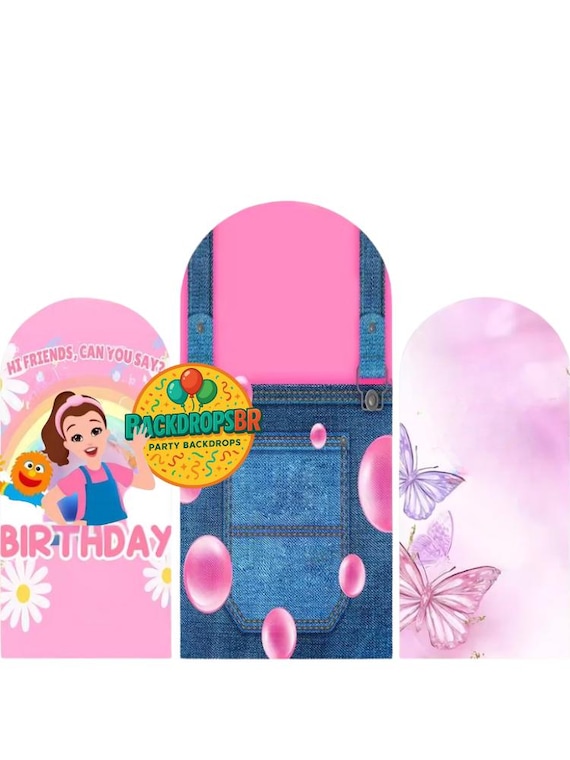 Ms Rachel Arch Backdrop Cover Backdrop 3 pieces| Birthday Backdrop