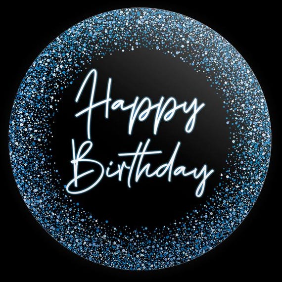 Happy Birthday Inspired Round Backdrop | Round Backdrop Cover | Photo Photography Background
