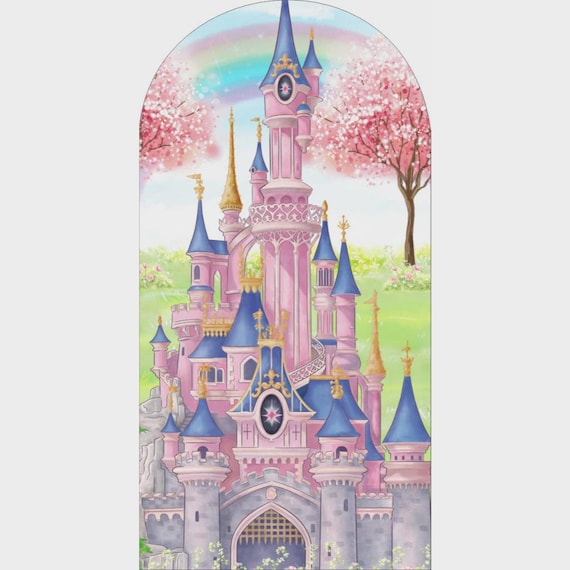 Princess Castle Inspiration Arch Backdrop for Birthday Party| Arch Backdrop|Photo Backdrop