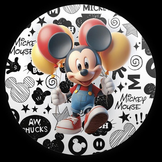 Cartoon Inspired Round Backdrop | Round Backdrop Cover | Photo Photography Background