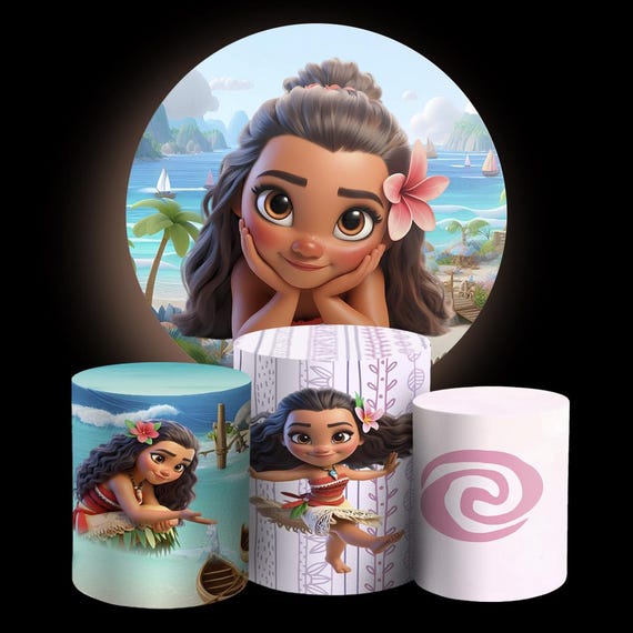 Princess Cartoon Inspired Round Backdrop Cylinders Cover Round Backdrop Cover Photo Photography Background