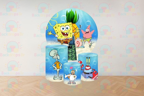 Cartoon Inspired Round Backdrop Cylinders Cover Round Backdrop Cover Photo Photography Background