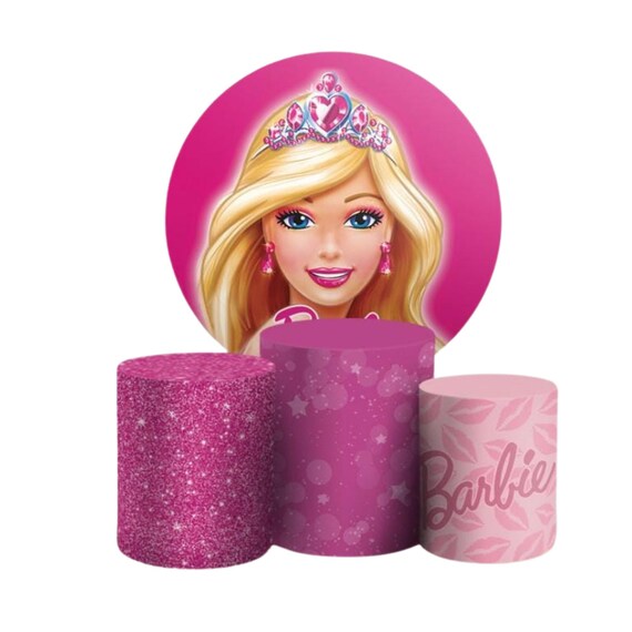 Dolls Cartoon Inspired Round Backdrop Cylinders Cover Round Backdrop Cover Photo Photography Background
