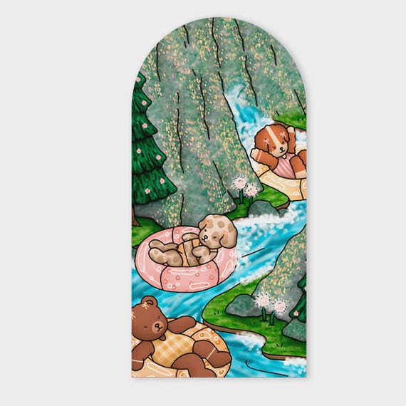 Dogs Inspiration Arch Backdrop for Birthday Party| Arch Backdrop|Photo Backdrop