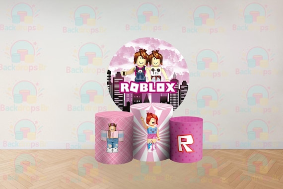 Cartoon games Inspired Round Backdrop Cylinders Cover Round Backdrop Cover Photo Photography Background