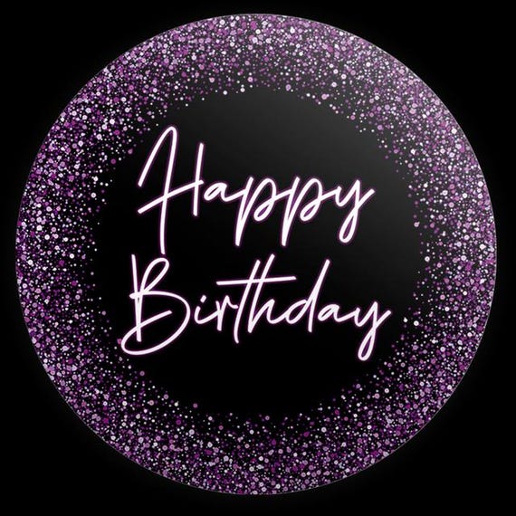 Happy Birthday Inspired Round Backdrop | Round Backdrop Cover | Photo Photography Background