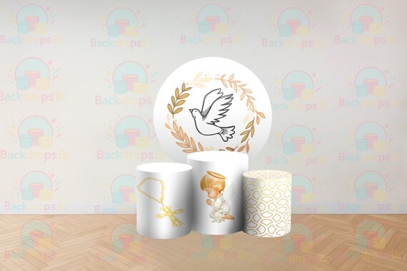 Religious Inspired Round Backdrop Cylinders Cover Round Backdrop Cover Photo Photography Background