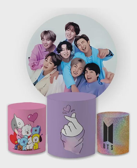 BTS Round Backdrop Cylinders Cover Round Backdrop Cover Photo Photography Background