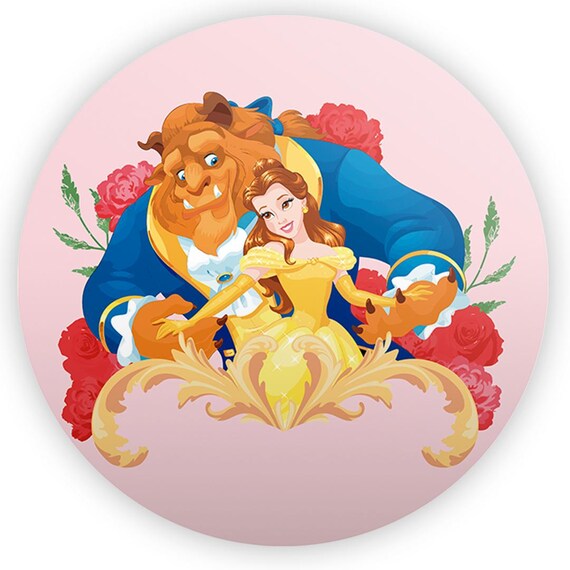 Cartoon princess Inspired Round Backdrop | Round Backdrop Cover | Photo Photography Background