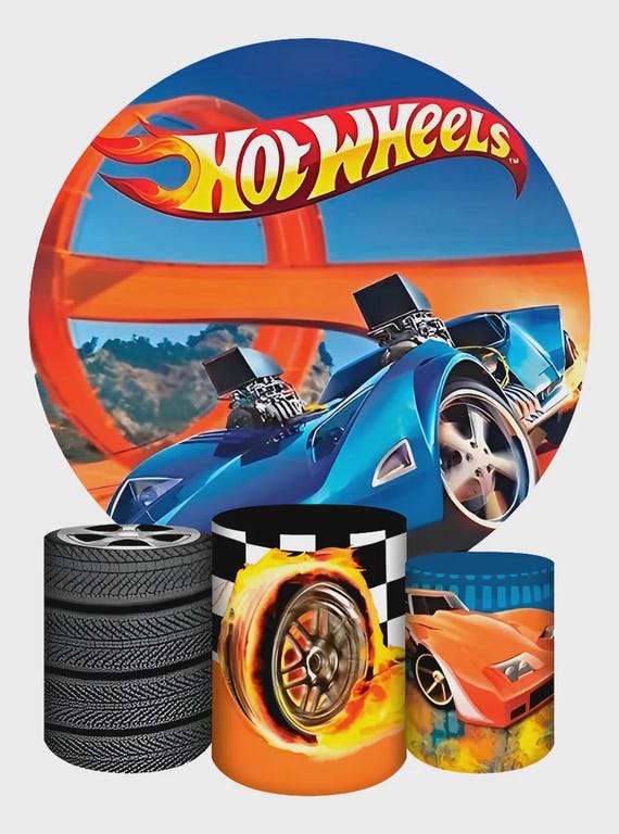 Racing Cars Inspired Round Backdrop Cylinders Cover Round Backdrop Cover Photo Photography Background