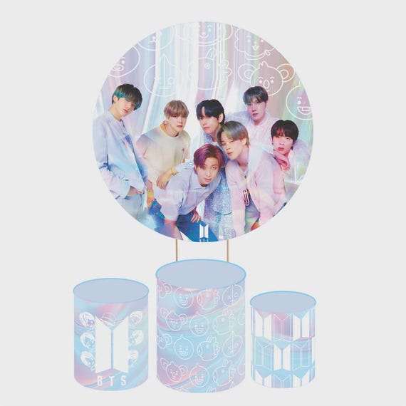 BTS Round Backdrop Cylinders Cover Round Backdrop Cover Photo Photography Background