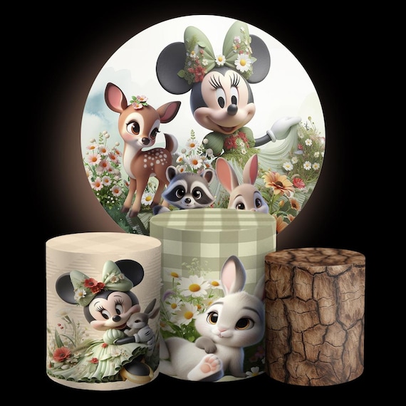 Cartoon Inspired Round Backdrop Cylinders Cover Round Backdrop Cover Photo Photography Background