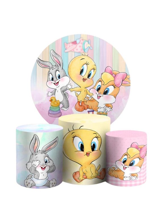 Babies Cartoon Inspired Round Backdrop Cylinders Cover Round Backdrop Cover Photo Photography Background