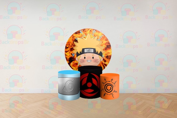 ninja Cartoon Inspired Round Backdrop Cylinders Cover Round Backdrop Cover Photo Photography Background