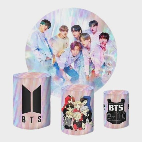 BTS Round Backdrop Cylinders Cover Round Backdrop Cover Photo Photography Background