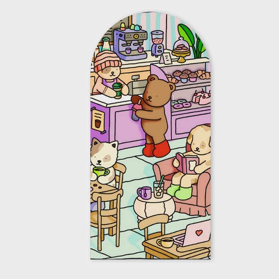 Dogs Inspiration Arch Backdrop for Birthday Party| Arch Backdrop|Photo Backdrop