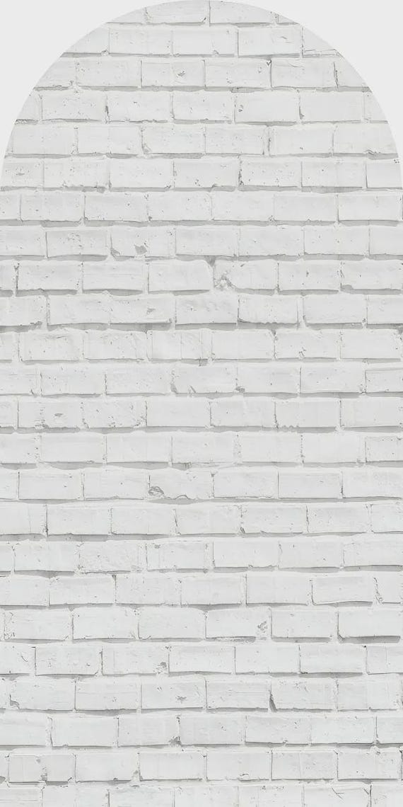 White Brick Arch Backdrop for Birthday Party| Arch Backdrop|Photo Backdrop