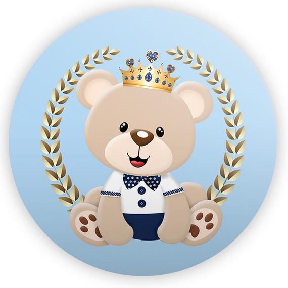 Royal Bear Inspired Round Backdrop | Round Backdrop Cover | Photo Photography Background