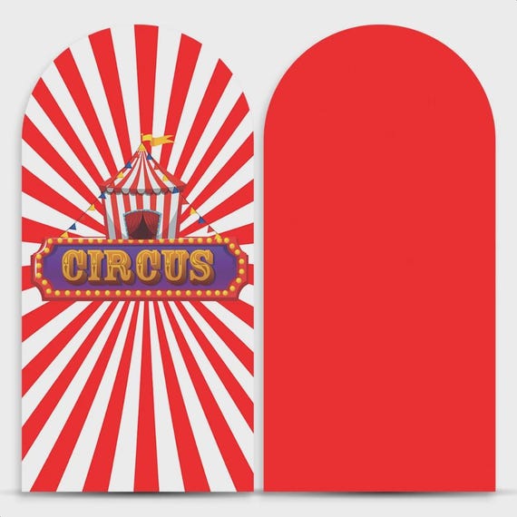 Circus Backdrop cover Set of 2 | Roman Panel | PhotoBackdrop