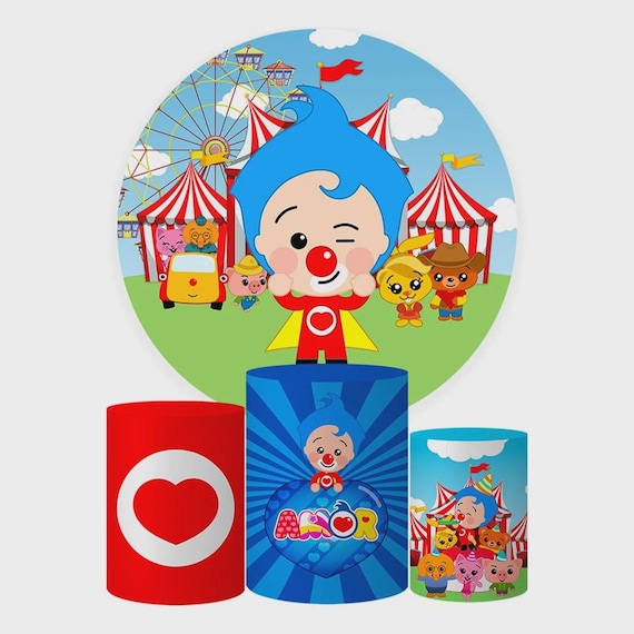 Circus Round Backdrop Cylinders Cover Round Backdrop Cover Photo Photography Background| Clown