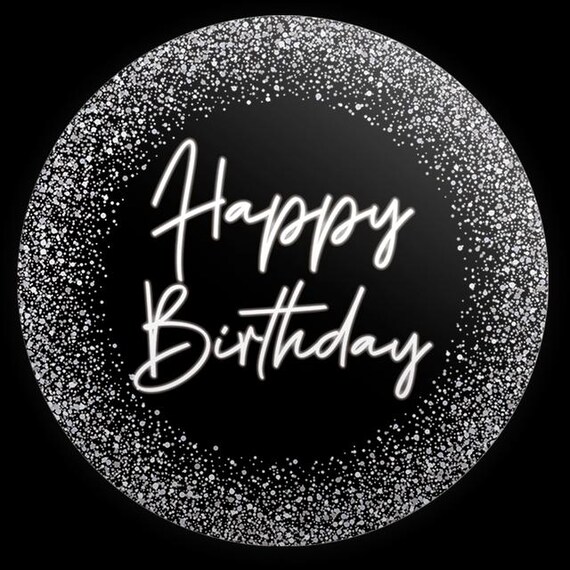 Happy Birthday Inspired Round Backdrop | Round Backdrop Cover | Photo Photography Background