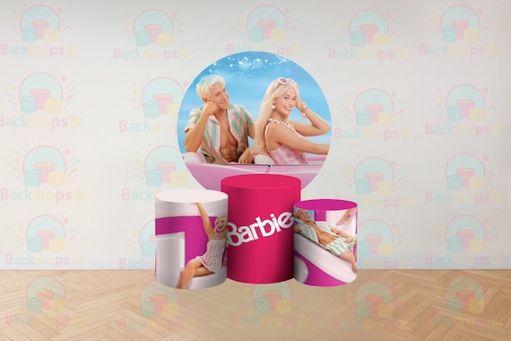 Dolls Cartoon Inspired Round Backdrop Cylinders Cover Round Backdrop Cover Photo Photography Background