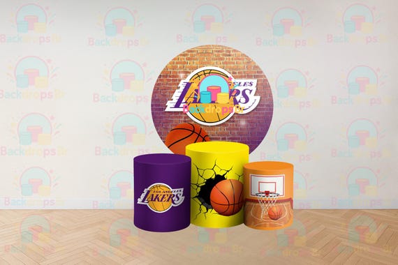 Basketball Inspired Round Backdrop Cylinders Cover Round Backdrop Cover Photo Photography Background