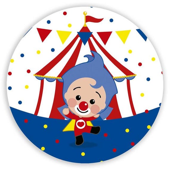 Cartoon circus Inspired Round Backdrop | Round Backdrop Cover | Photo Photography Background