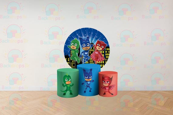 Cartoon Inspired Round Backdrop Cylinders Cover Round Backdrop Cover Photo Photography Background