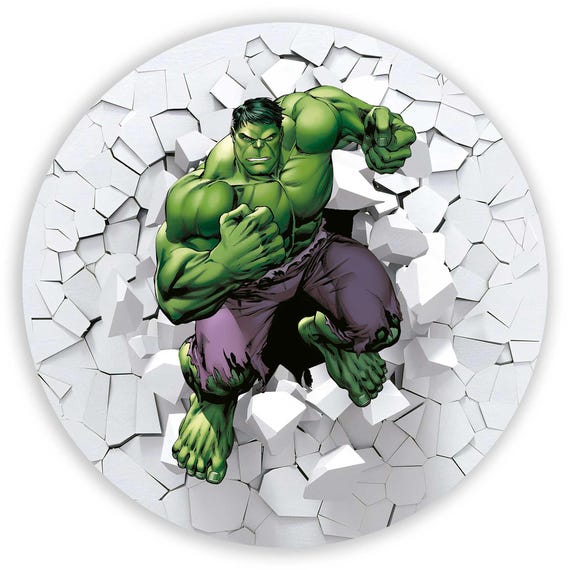Super Hero Inspiration Cartoon Round Backdrop | Round Backdrop Cover | Photo Photography Background