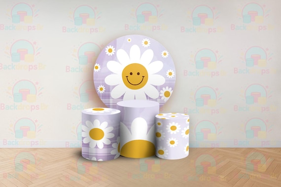 Cartoon Inspired Round Backdrop Cylinders Cover Round Backdrop Cover Photo Photography Background
