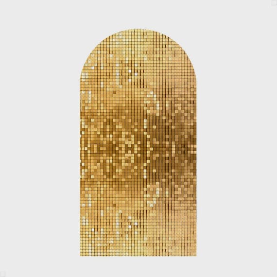 Gold Arch Backdrop cover | Roman Panel | Birthday party| photo backdrop