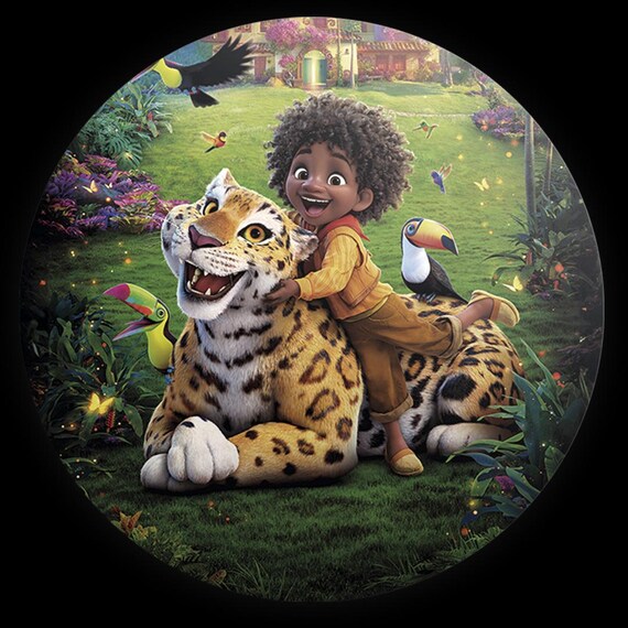 Cartoon Inspired Round Backdrop | Round Backdrop Cover | Photo Photography Background
