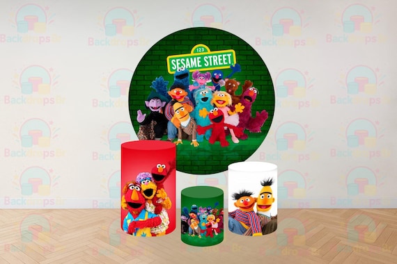 Cartoon Inspired Round Backdrop Cylinders Cover Round Backdrop Cover Photo Photography Background