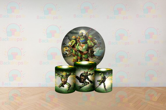 Boys Cartoon Inspired Round Backdrop Cylinders Cover Round Backdrop Cover Photo Photography Background