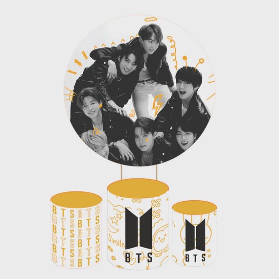 BTS Round Backdrop Cylinders Cover Round Backdrop Cover Photo Photography Background