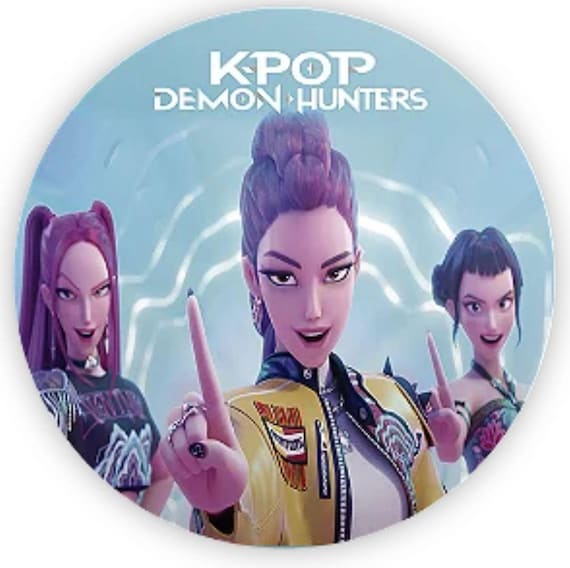 K-pop Cartoon Demon Hunter Kpop Inspired Round Backdrop | Round Backdrop Cover | Photo Photography Background
