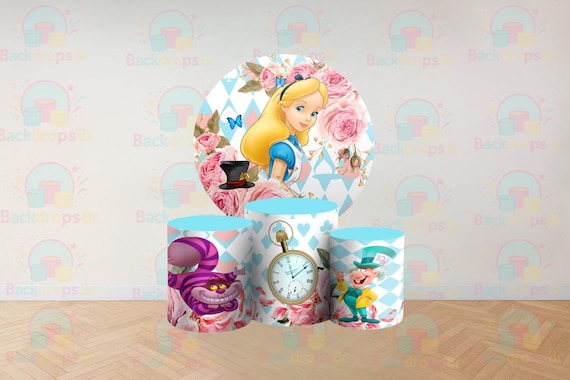 Cartoon Inspired Round Backdrop Cylinders Cover Round Backdrop Cover Photo Photography Background