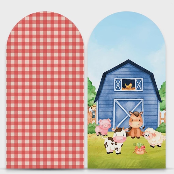 Farm Arch Backdrop 2 Pieces Arch Backdrop | Arch Backdrop for Birthday Party |