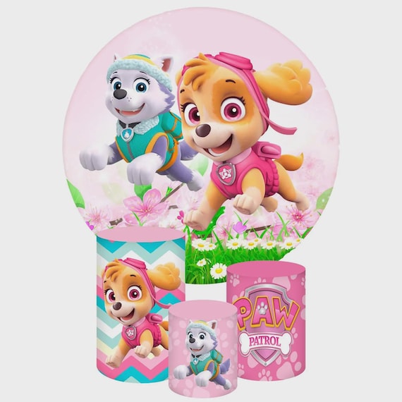 Rescue Dogs Inspired Round Backdrop Cylinders Cover Round Backdrop Cover Photo Photography Background